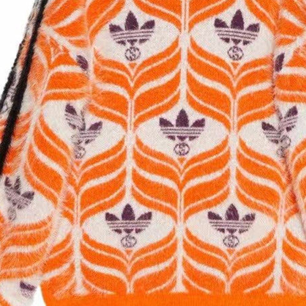 Топ Adidas Knitwear Women's, вязаный, оранжевый — фото 4