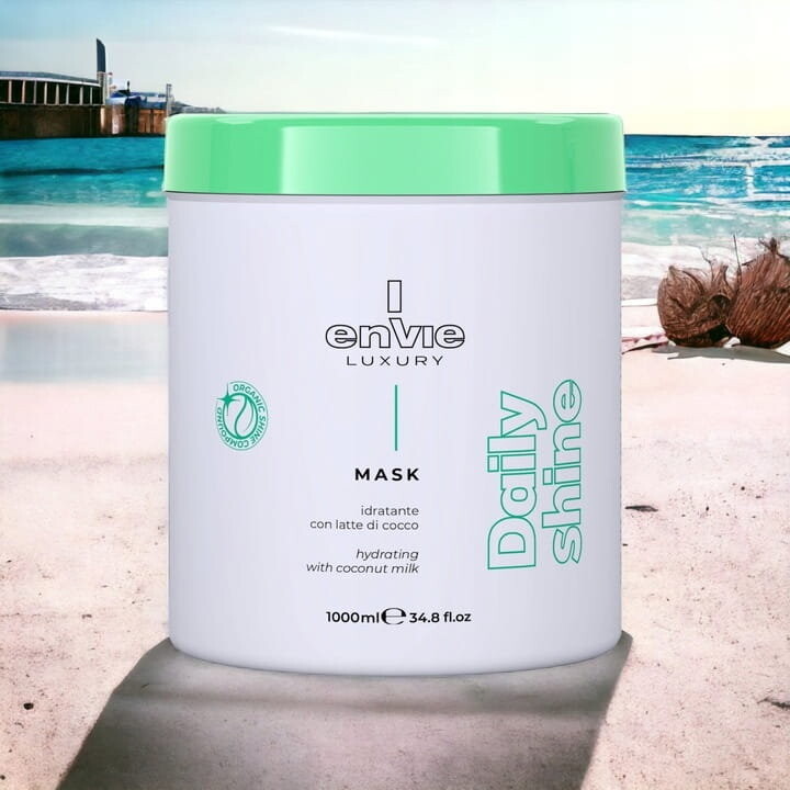 Envie Luxury Mask Daily Shine, Увлажняющая маска для волос с кокосом, 1000мл Inna Marka — фото 4