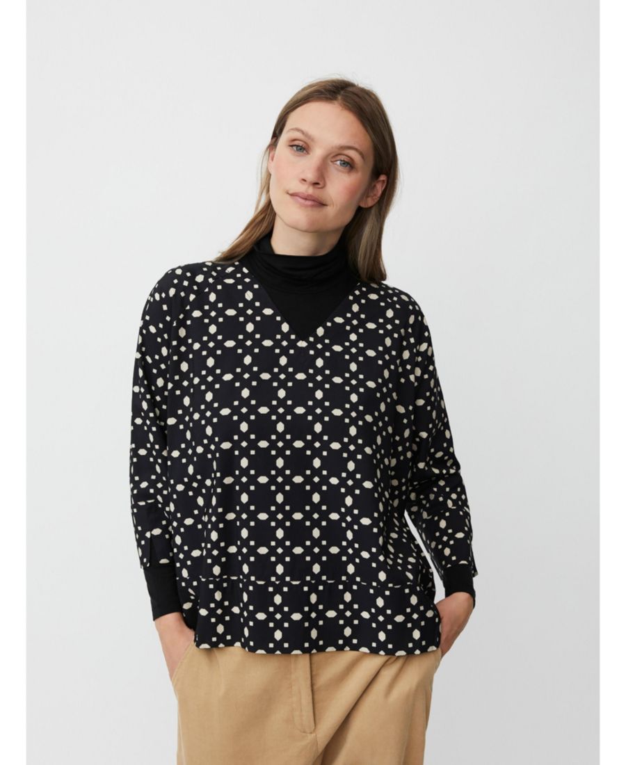 

Женская блузка MaBenika с рукавами 3/4 и V-образным вырезом Masai Copenhagen, Black