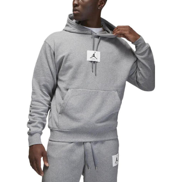 Толстовка Air Jordan Drawstring Knit Hoodie Men's Grey, серый — фото 4