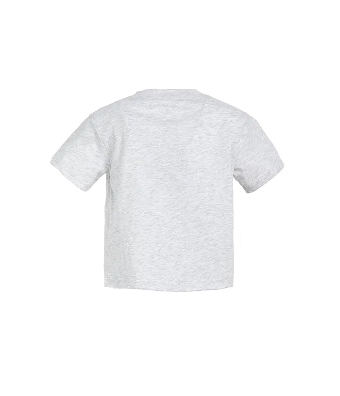 Детский комплект футболка и шорты с цветочным принтом Adidas Kids, Light Grey Heather — фото 2