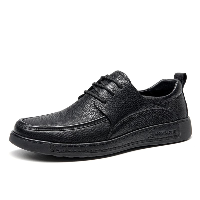 Повседневные кожаные туфли Men's Montagut, коричневый fleece-lined (leather shoe size) — фото 4