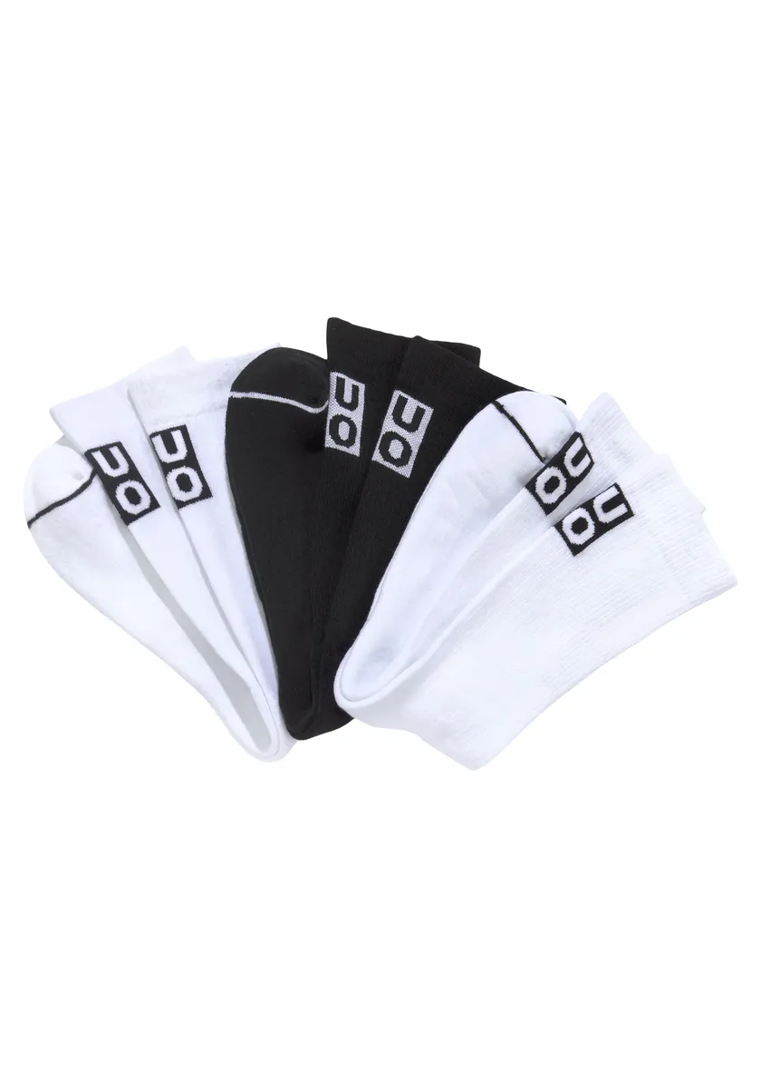 

Чулки HUGO Underwear (упаковка, 3 пары, 3 шт. в упаковке), с логотипом, белый