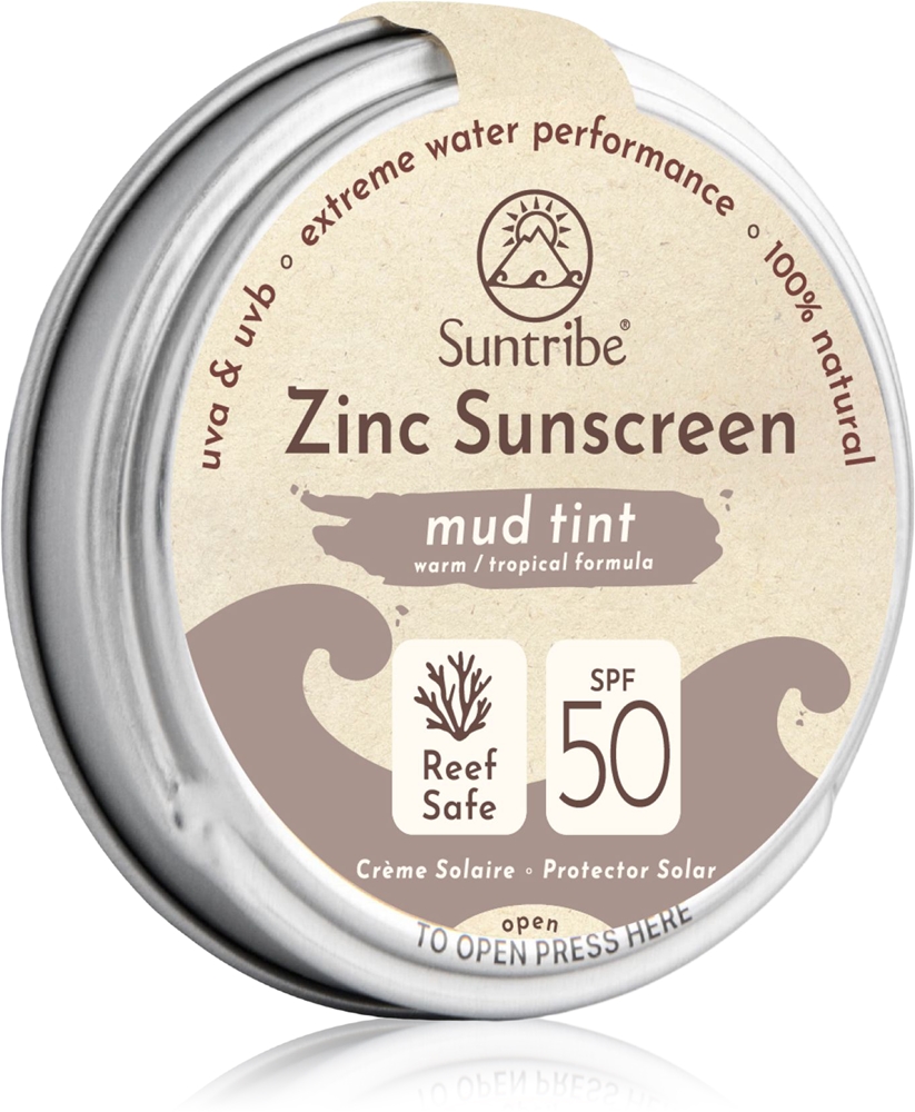 

Солнцезащитный минеральный крем для лица и тела с цинком SPF 50 Suntribe, mud tint 45 гр
