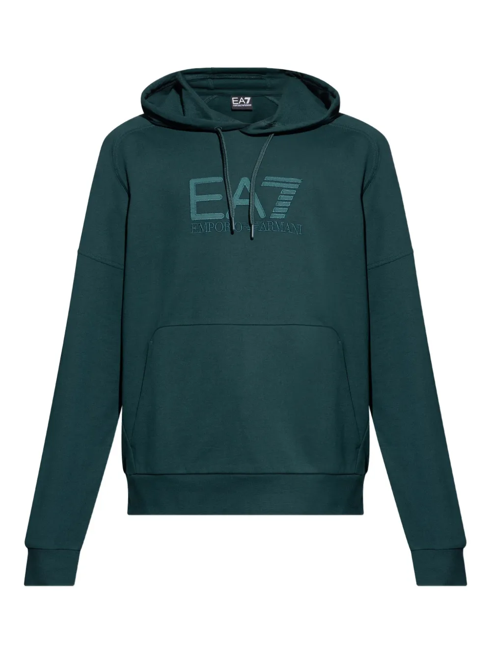 

Толстовка с вышитым логотипом Ea7 Emporio Armani, зеленый