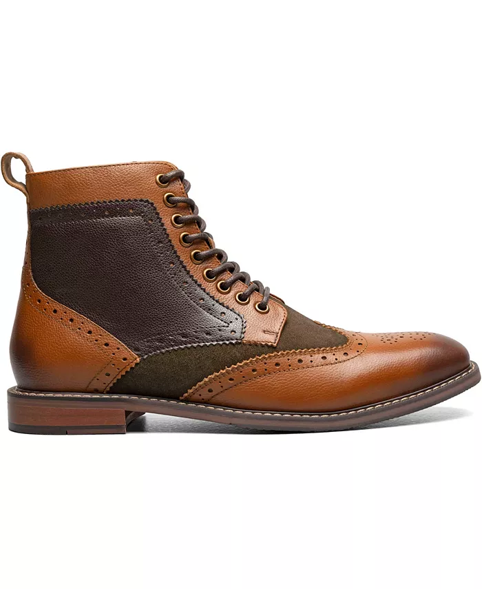 Мужские ботинки Finnegan Wingtip на шнуровке Stacy Adams, коричневый — фото 3
