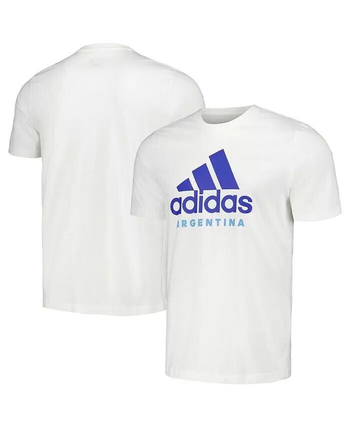

Мужская белая футболка ДНК сборной Аргентины 2024 Adidas, белый
