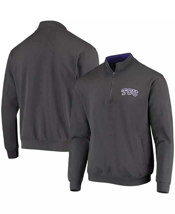 

Мужская толстовка TCU Horned Frogs Tortugas Logo с застежкой-молнией на четверть Colosseum, серый
