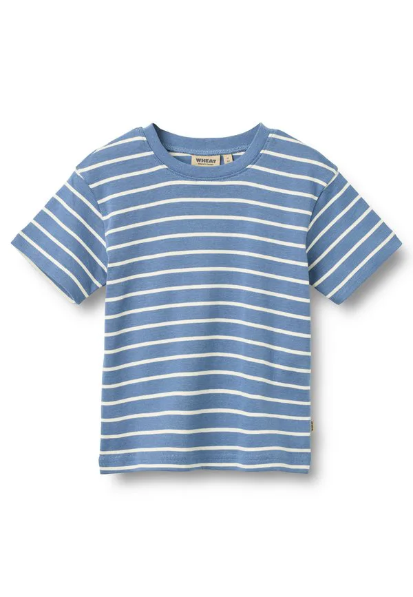 Футболка с принтом фабиана, длина рукавов с лишним. Wheat, Blue Stripe