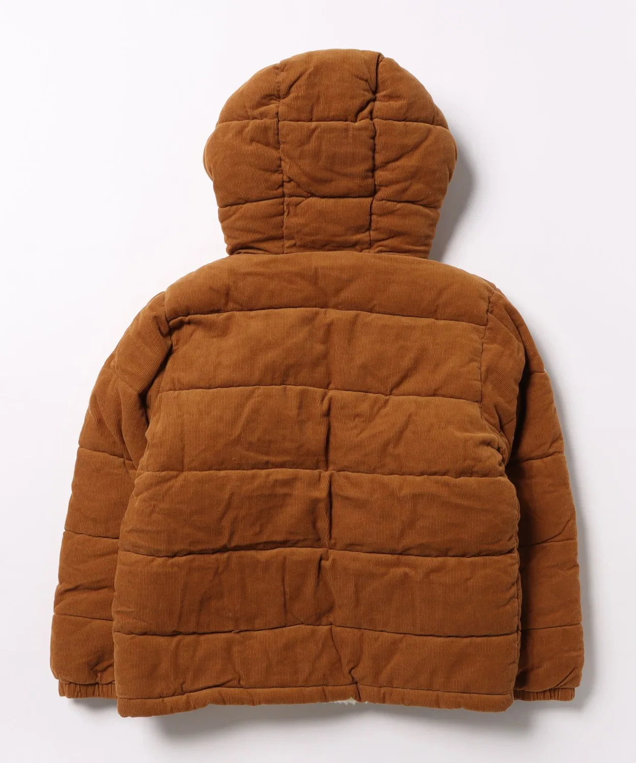Куртка-пуховик Cord Puffer Jacket Rylee + Cru, 100% хлопок, коричневый — фото 2