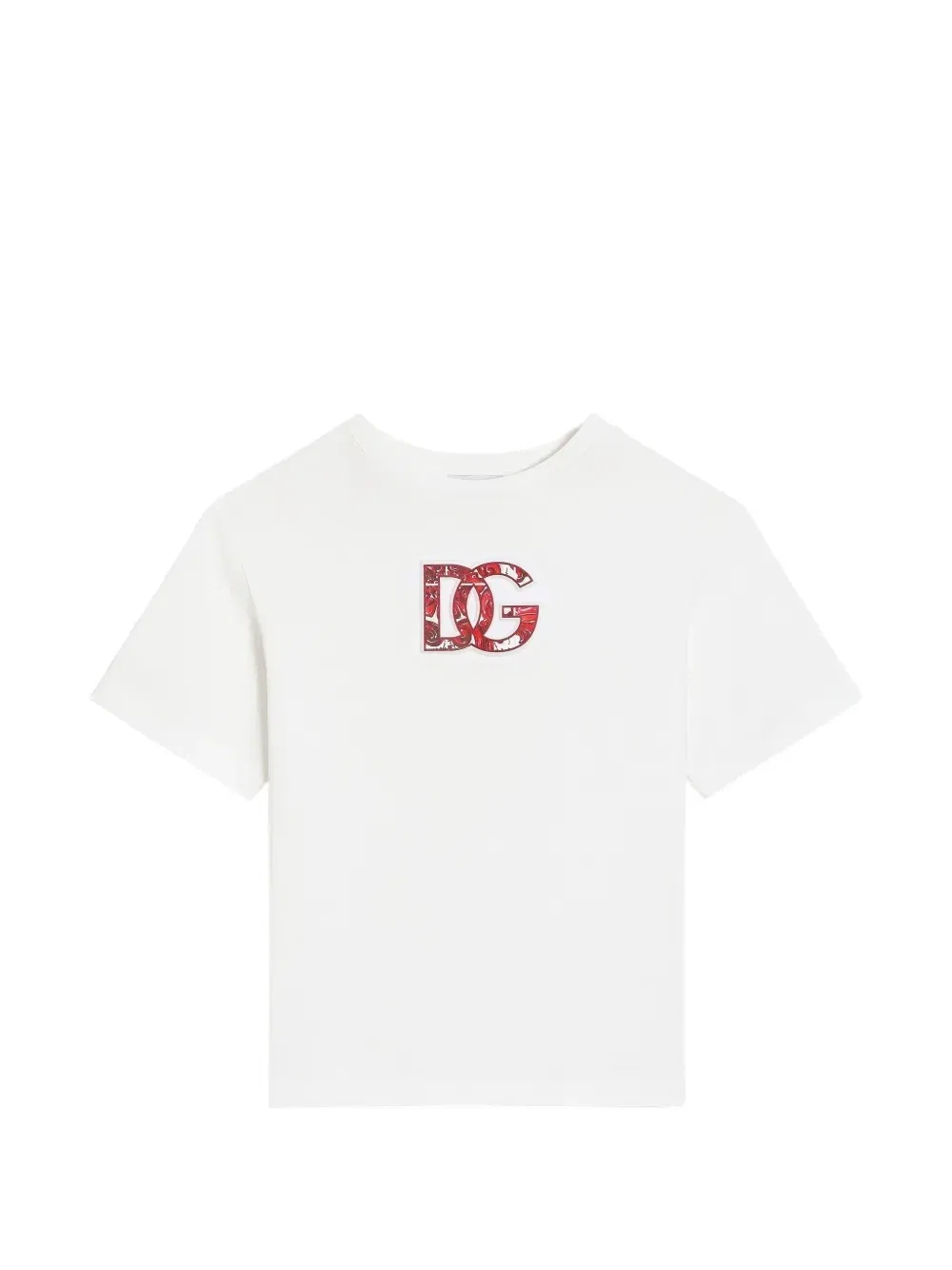 Футболка из джерси с тисненым логотипом Dolce & Gabbana Kids, белый