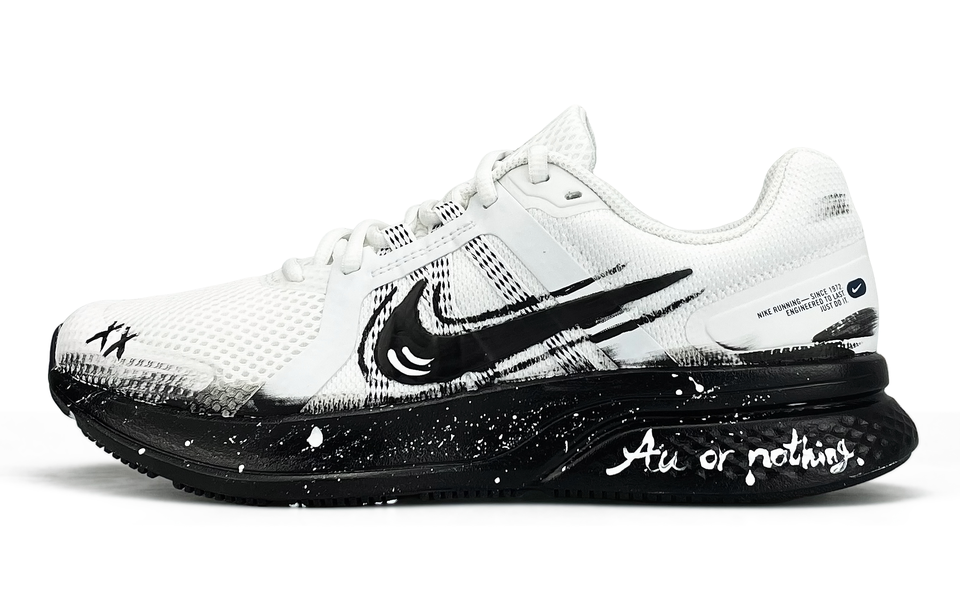 

Nike Run Swift 2 износостойкие, дышащие, легкие, низкие повседневные кроссовки для бега, мужские, черно-белые