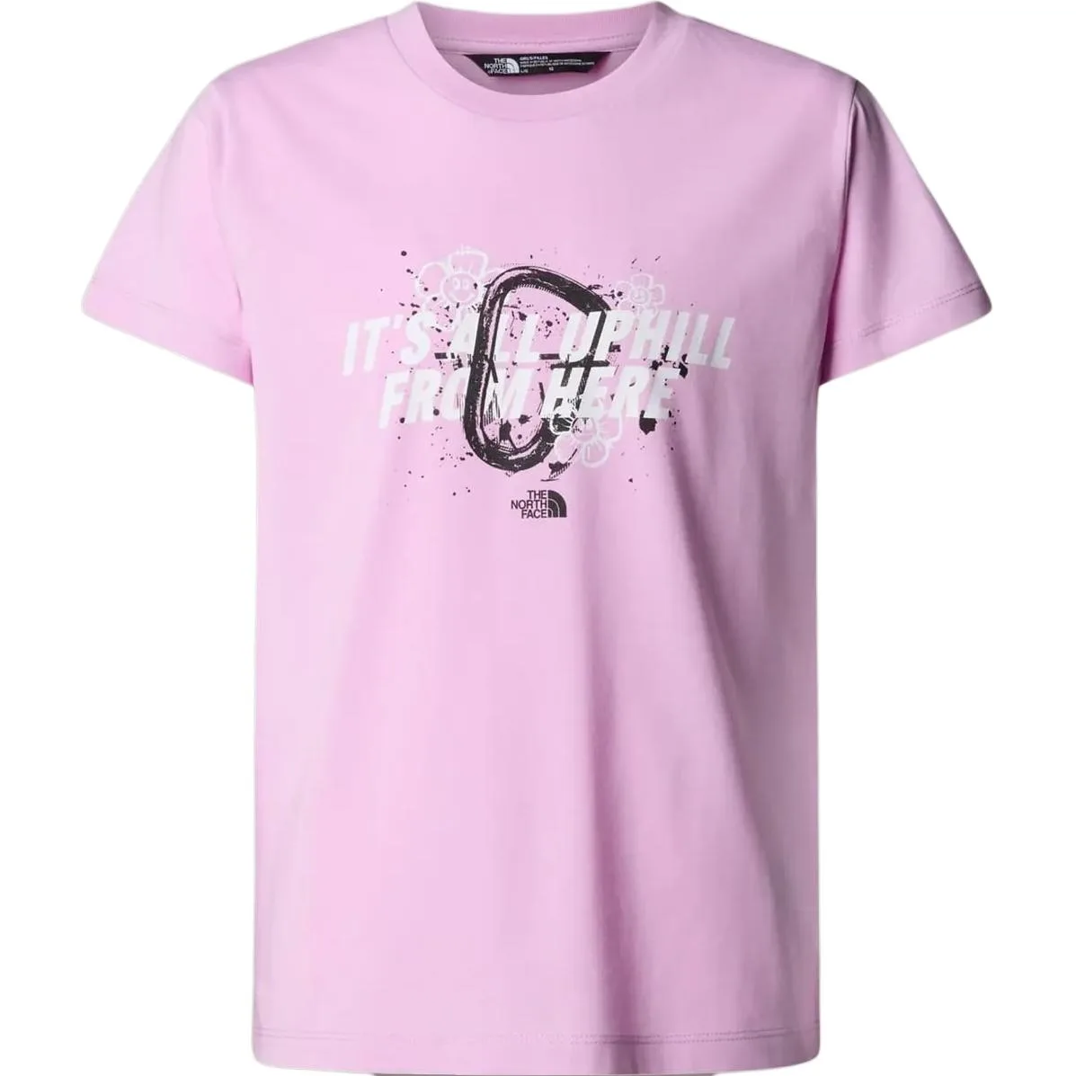 THE NORTH FACE Футболка розовая детская