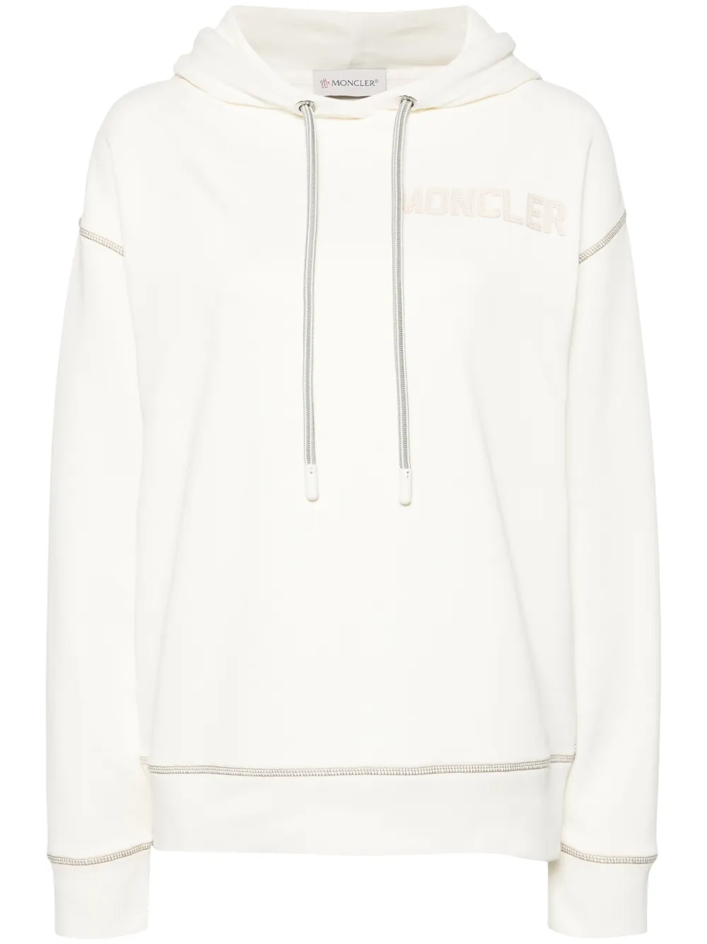 

Худи с вышитым логотипом MONCLER, нейтральный