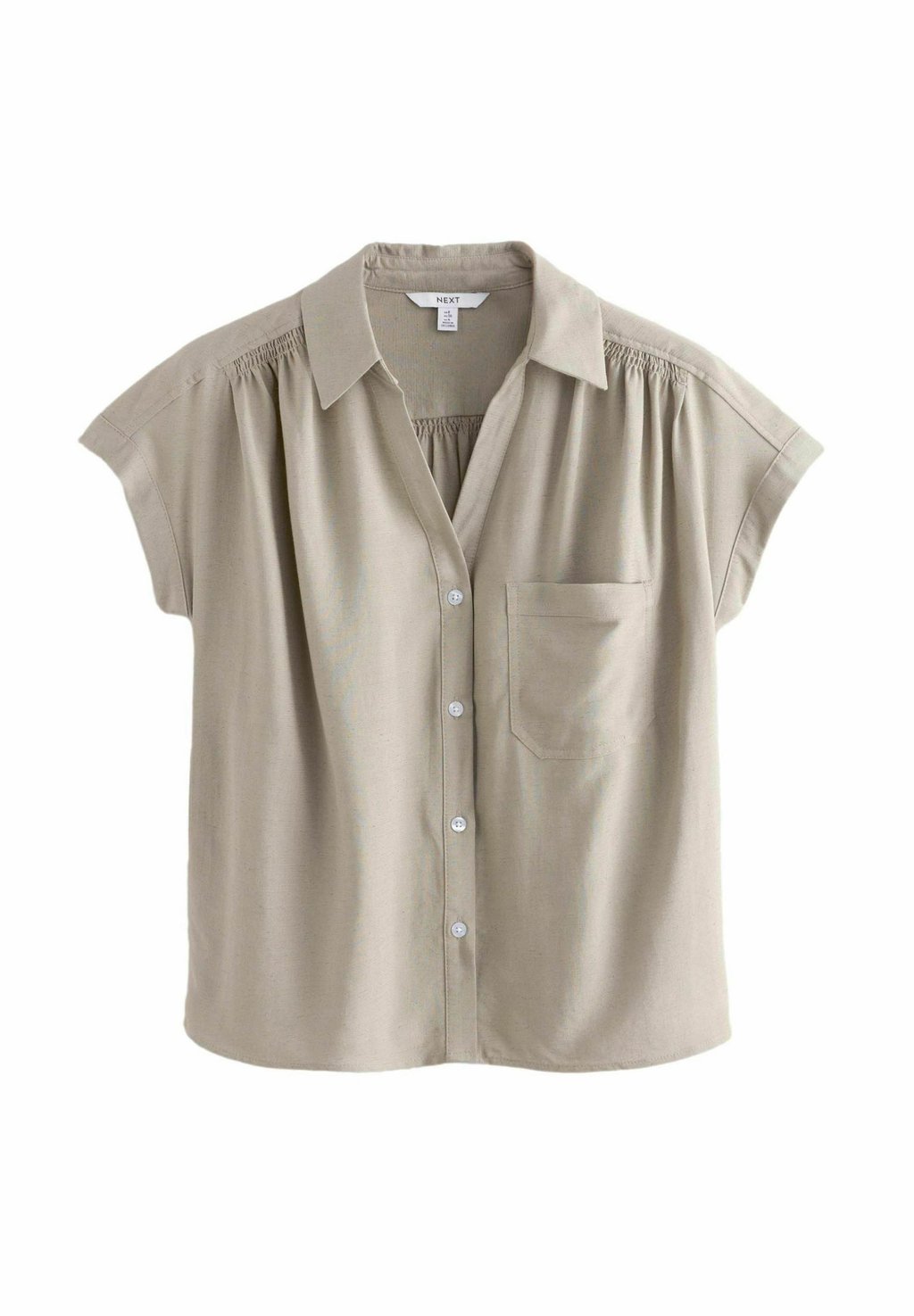 

Блузка на пуговицах SHORT SLEEVE Next, зеленый