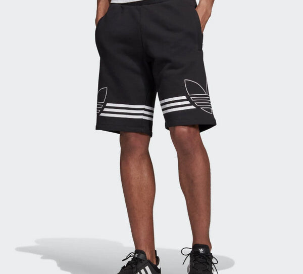 Шорты originals side large printing shorts black Adidas, черный — фото 3