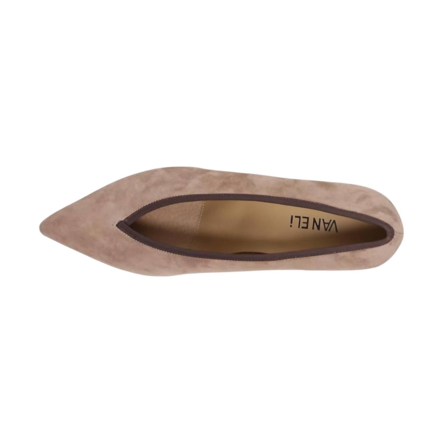Женские туфли Ramara Suede на каблуках из замши в стиле милитари VANELi, цвет military suede — фото 3
