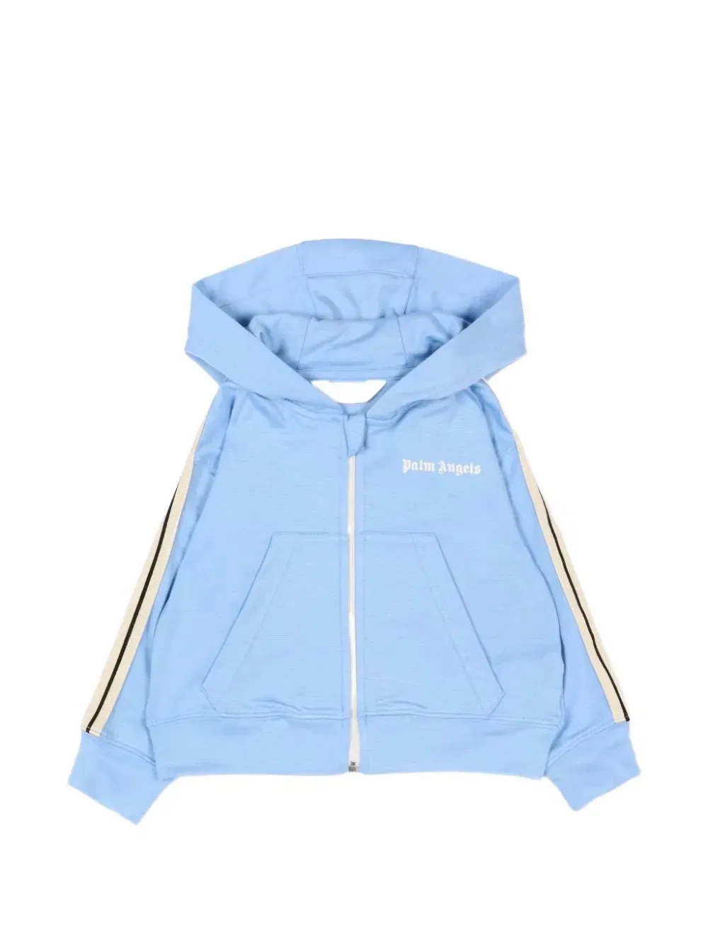 Свитшот в полоску с логотипом Palm Angels Kids, синий