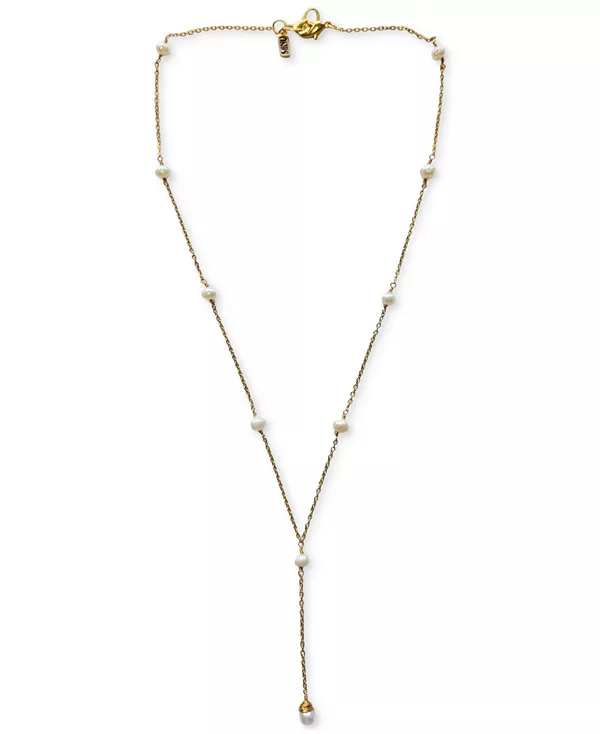 

Ожерелье-Лариат из пресноводного жемчуга длиной 18 дюймов Minu Jewels, white