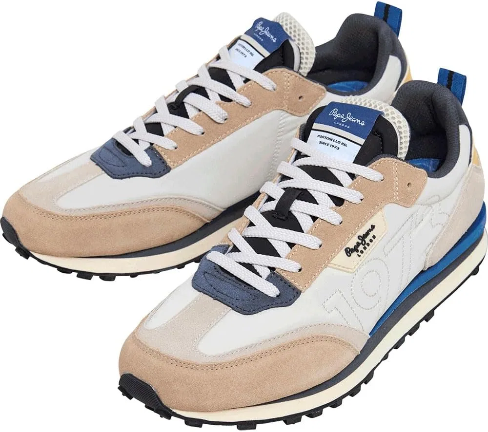 Кроссовки Pepe Jeans Foster Connect beige Lederschuhe — фото 3
