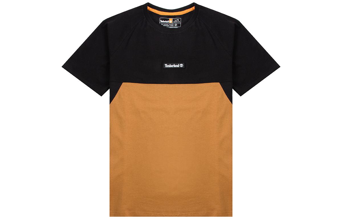 

Футболка мужская коричнево-черная Timberland