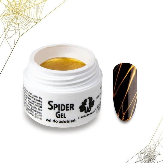 

Точный, как паук, УФ-гель для украшений - цвет золота 3 мл SPIDER GEL GOLD Allepaznokcie -