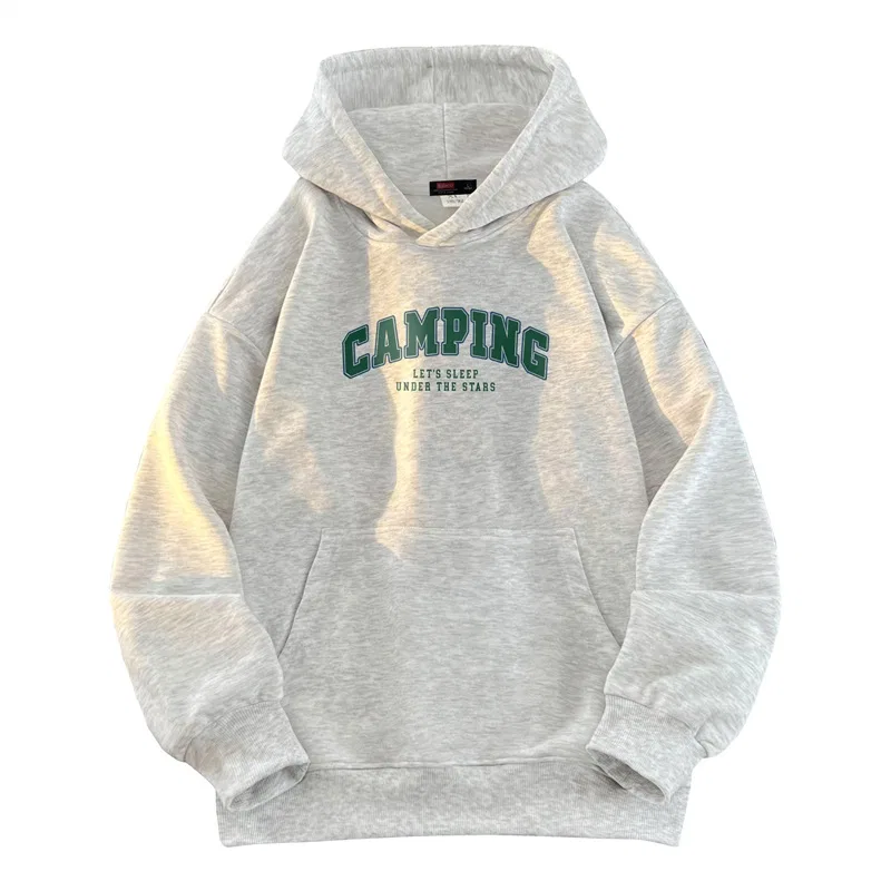 Детский худи унисекс на молнии с капюшоном BALENO, White Heather Gray