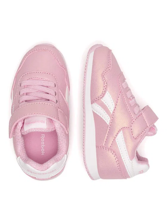 Кроссовки Reebok для девочек, с металлической отделкой, розовые — фото 4