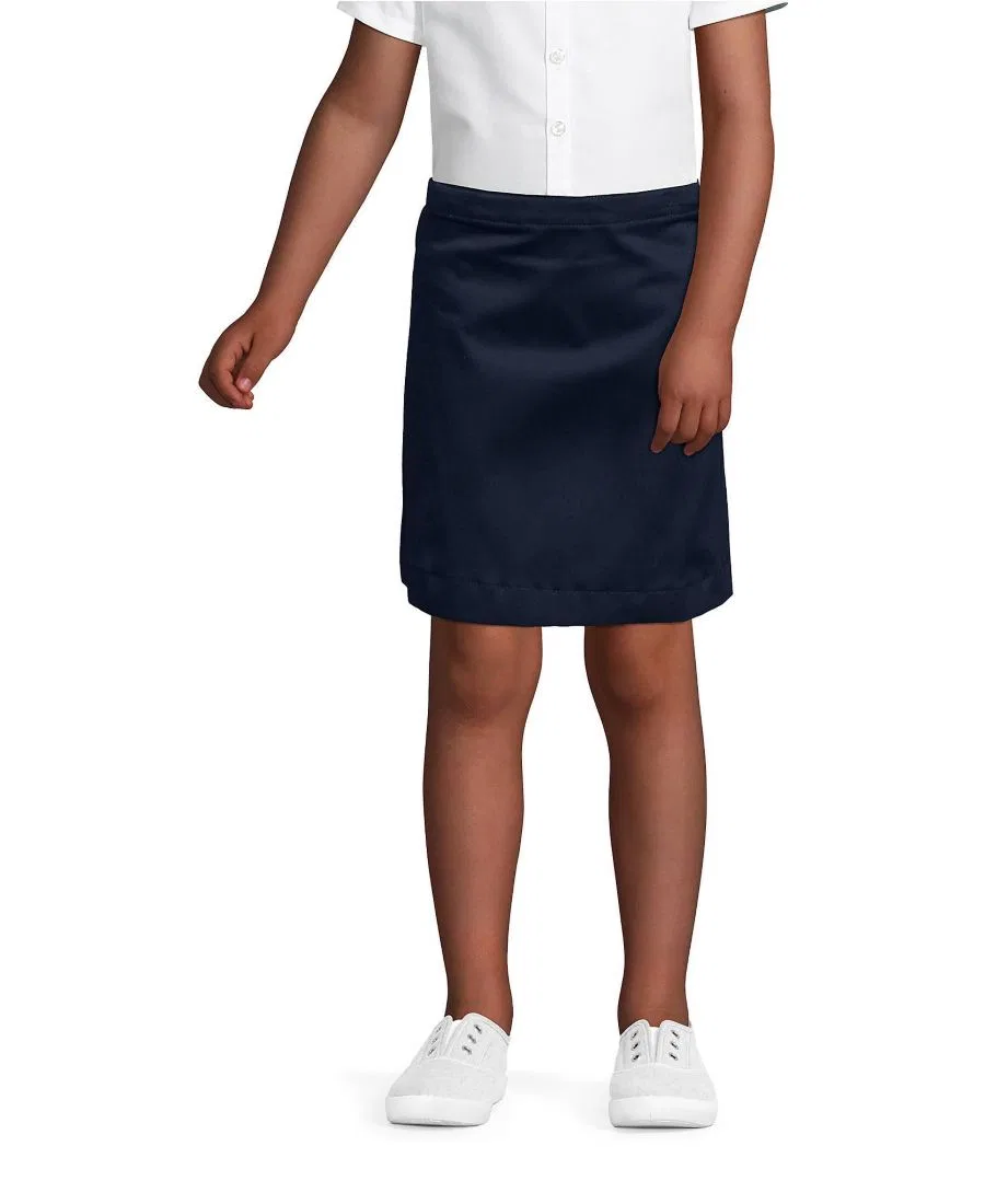 Юбка-шорты для девочек с принтом Lands' End, Classic Navy