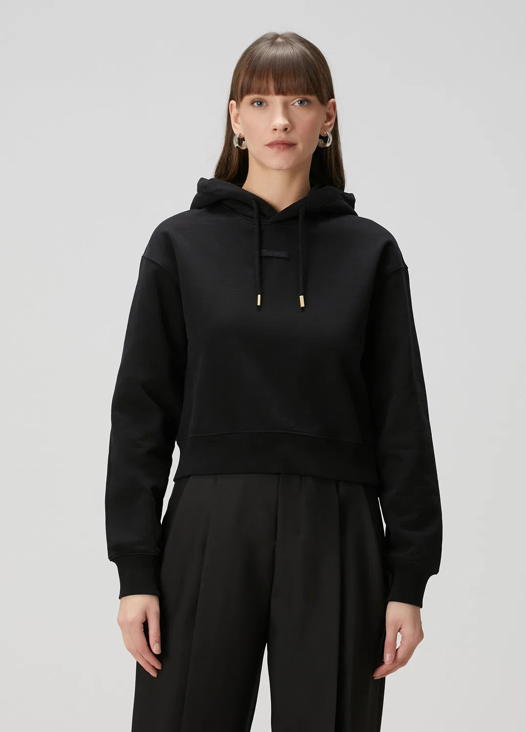 Свитшот с капюшоном Jacquemus, black