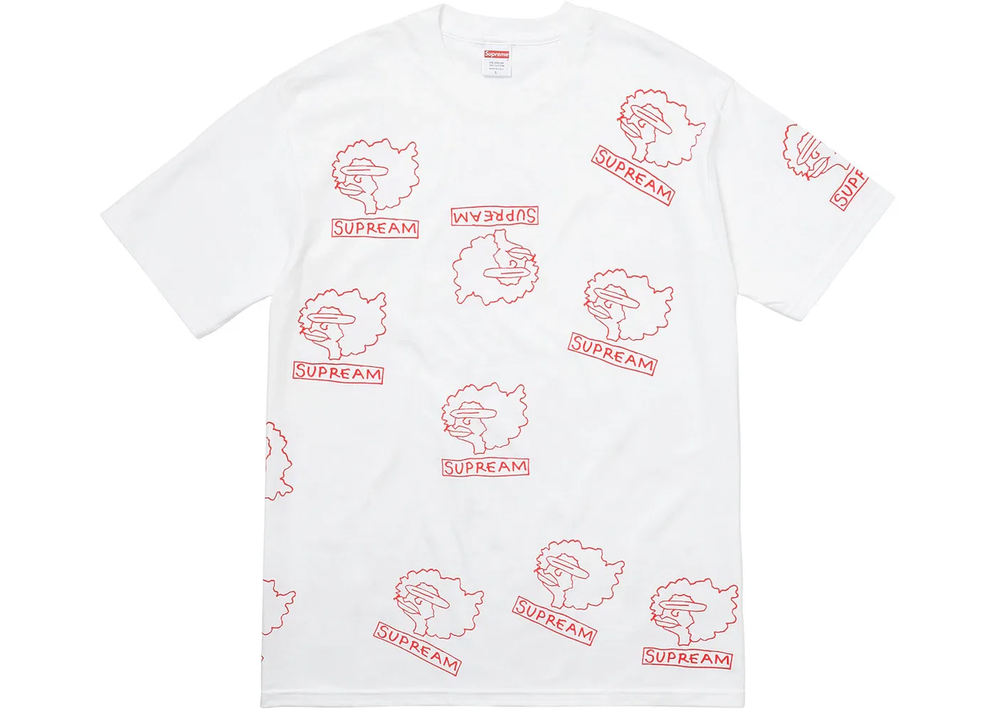 Мужская футболка с принтом Gonz Heads Supreme, White