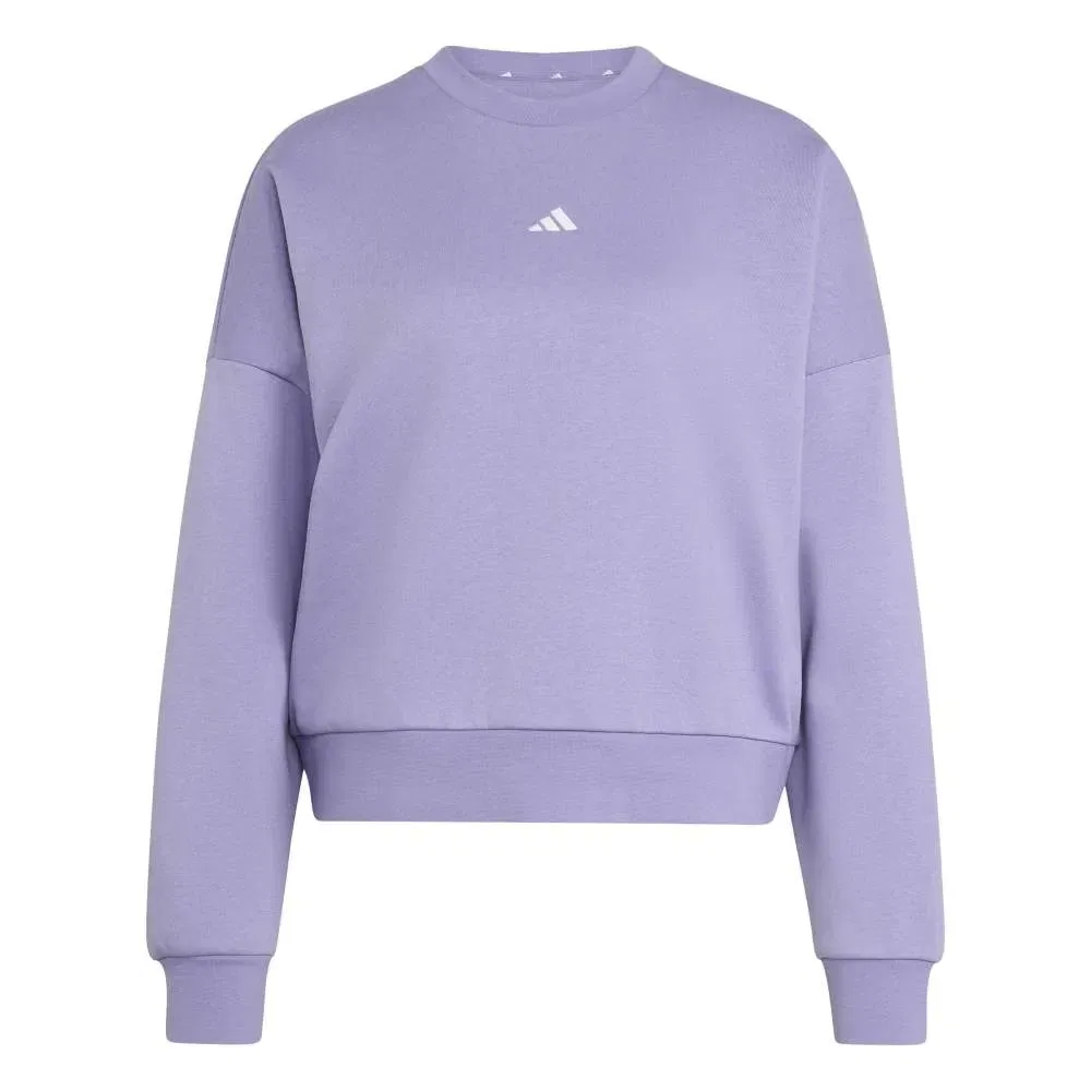 Худи Adidas Essentials Small Logo Feelcozy, фиолетовый — фото 3