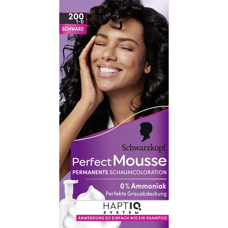 

Perfect Mousse Foam Coloration 200 Черный Perfect Mousse, 1 шт.