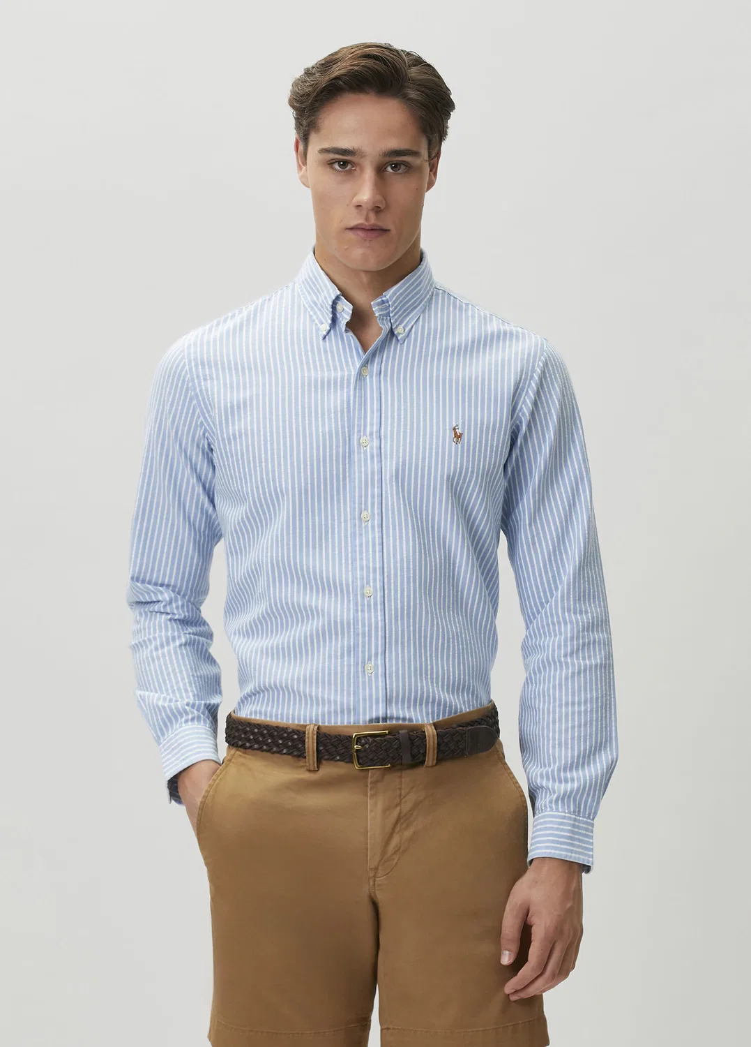 Рубашка Oxford Custom Fit Polo Ralph Lauren, blue
