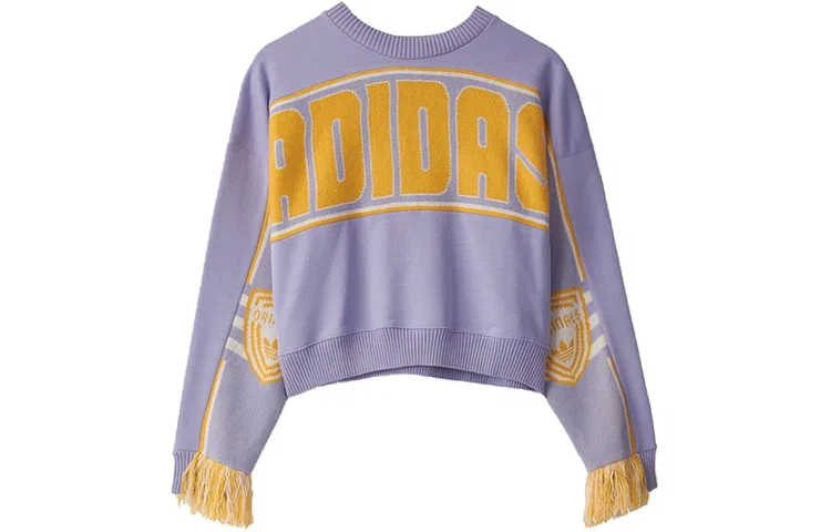 Женский свитер в ретро-спортивном стиле Adidas Originals, Purple