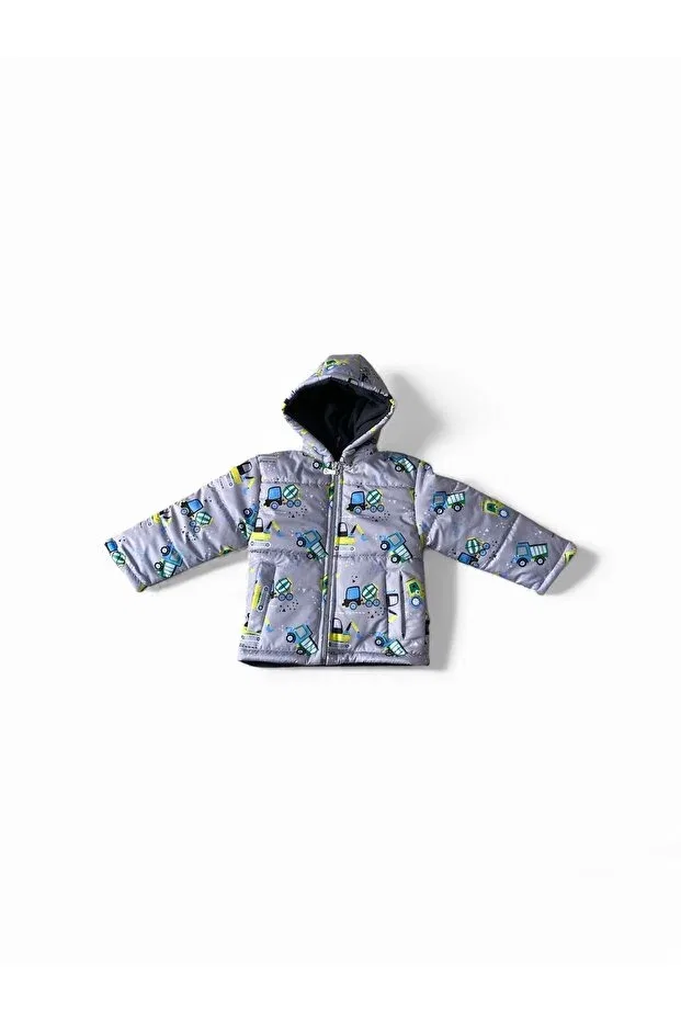 Детское пальто для девочек с капюшоном Else Bebe, Gray