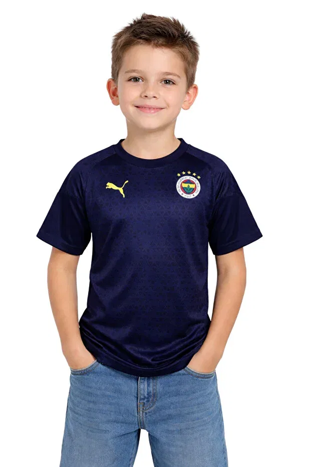Детская футболка для девочек с принтом Original A Team Football Player Fenerbahçe, Navy Blue T-Shirt