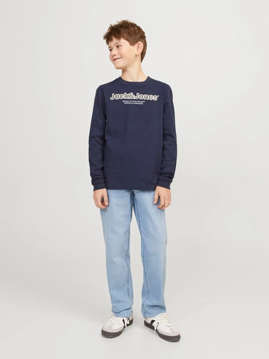 Джинсы Jack & Jones Junior Regular 'JJIClark JJOriginal' синего цвета — фото 4