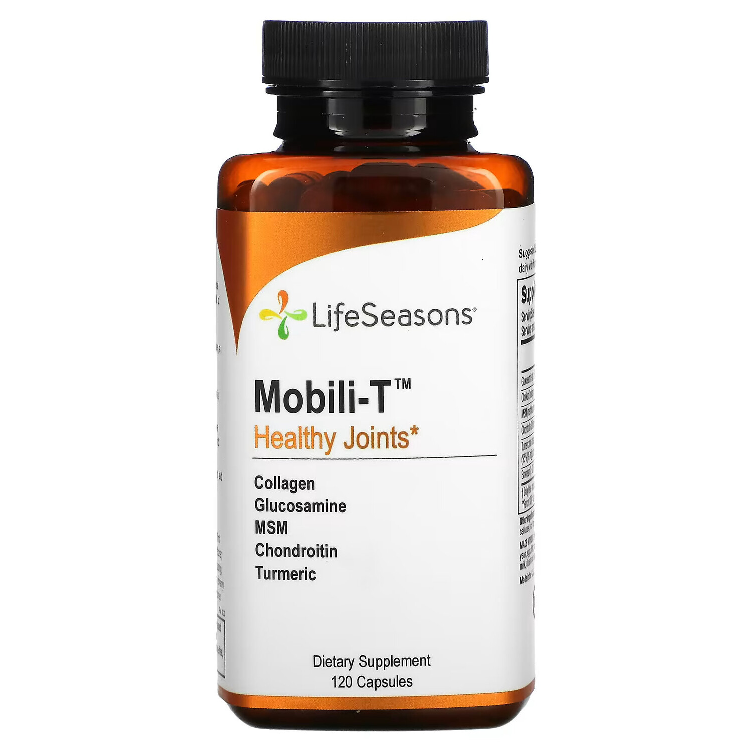 

LifeSeasons, Mobili-T, здоровые суставы, 120 капсул