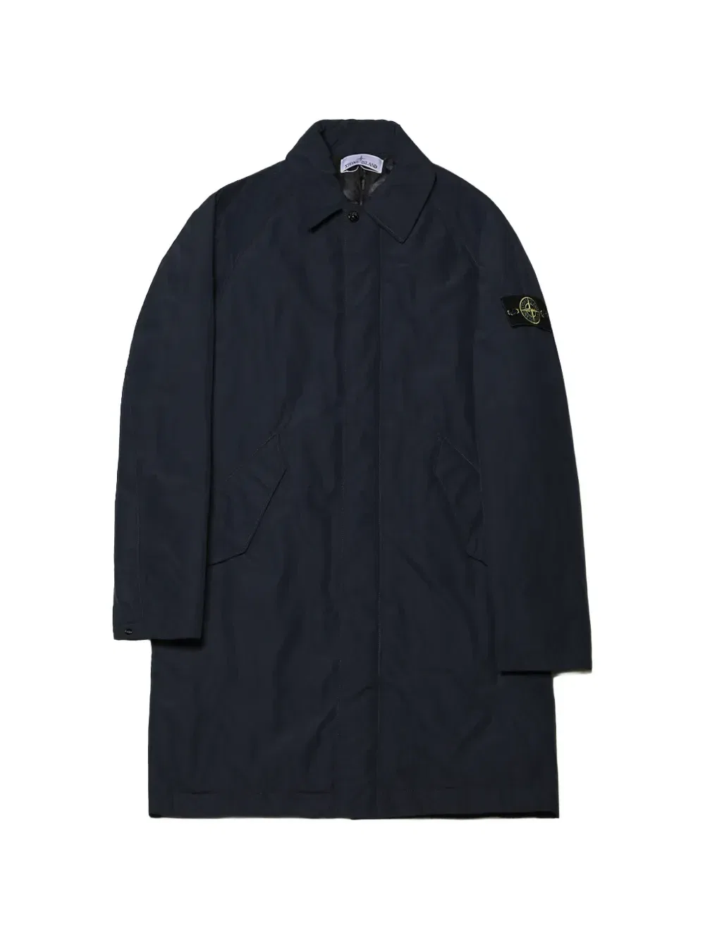 Пальто со скрытой застежкой Stone Island, синий