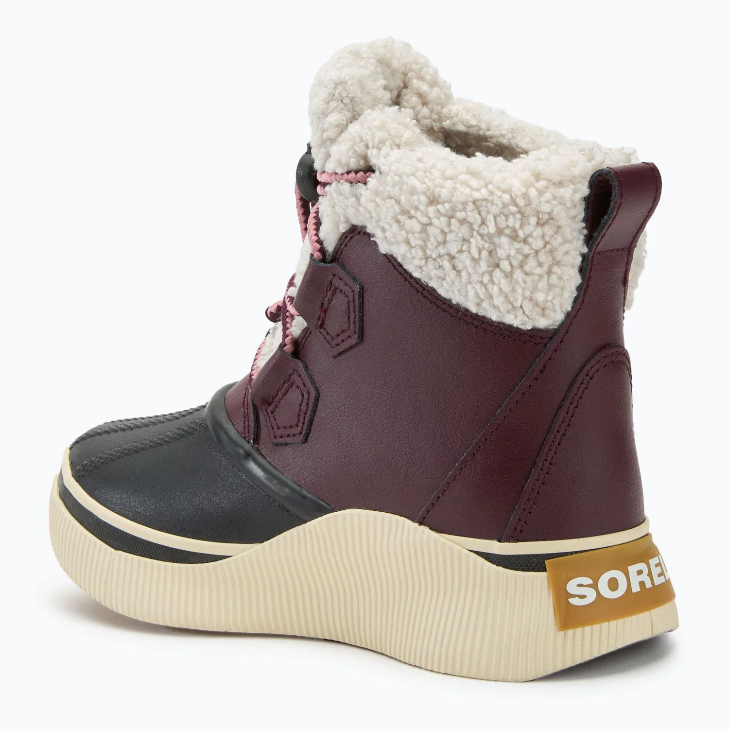 Детские зимние ботинки из кожи Sorel Youth Out N About IV Chillz, Violet — фото 3