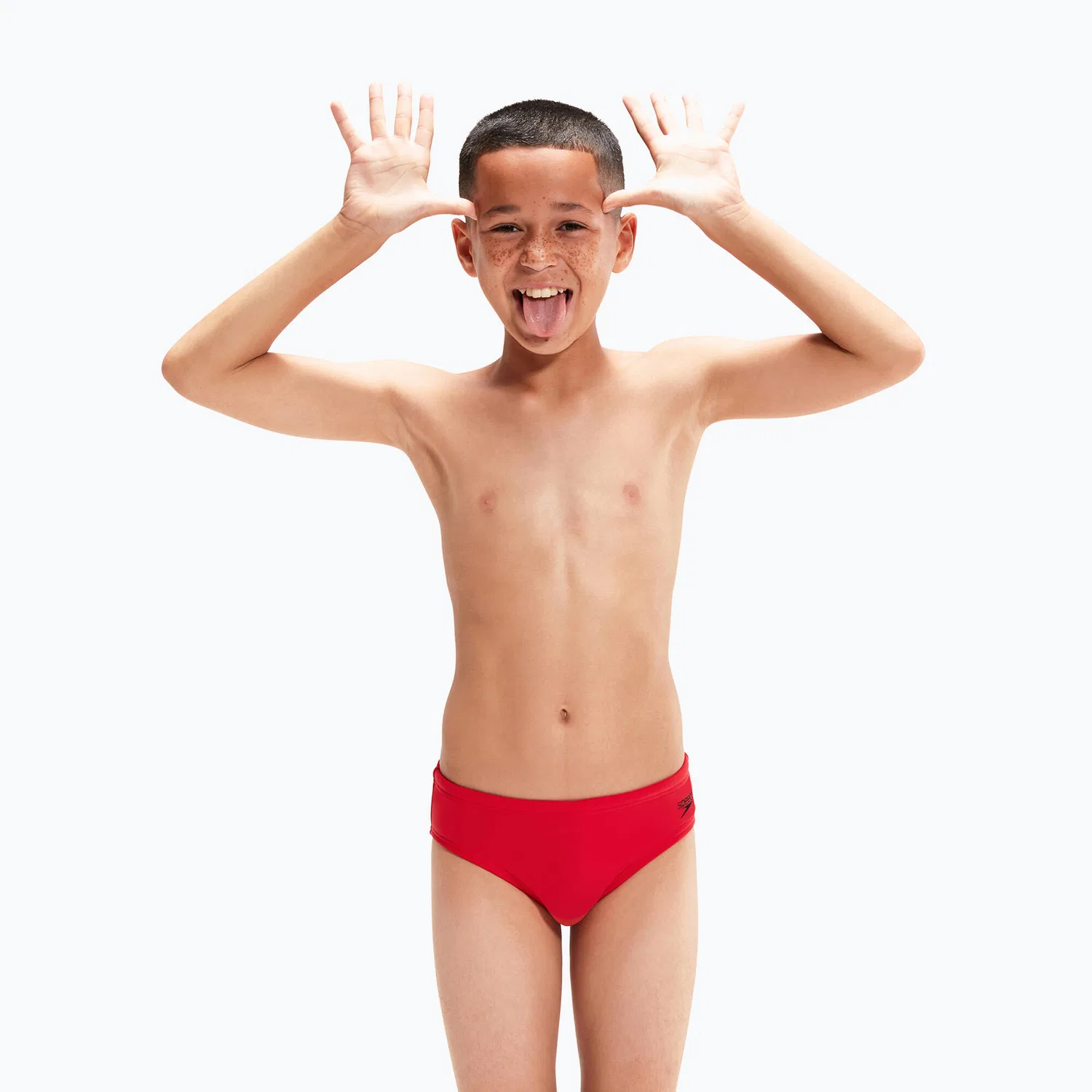 Детский купальник с логотипом Speedo-Logo 6,5 Cm Kurz Speedo, Rot — фото 4