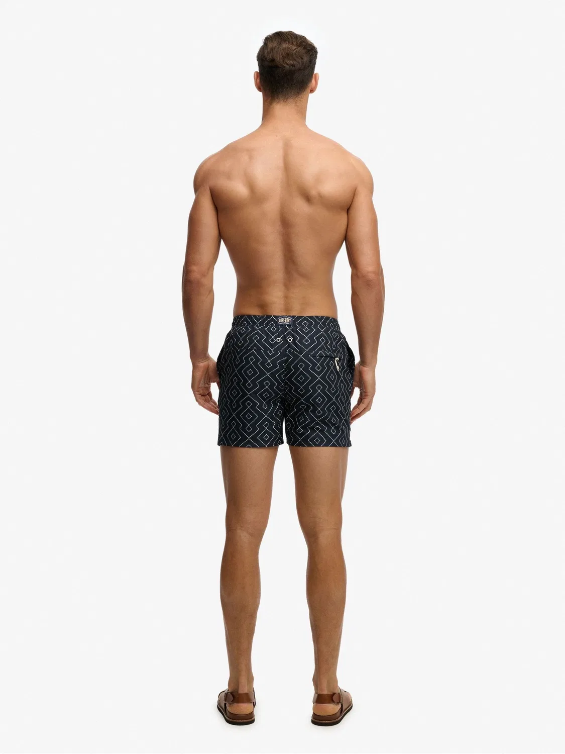 Плавки Superdry Premium Printed 15-inch, синие — фото 2