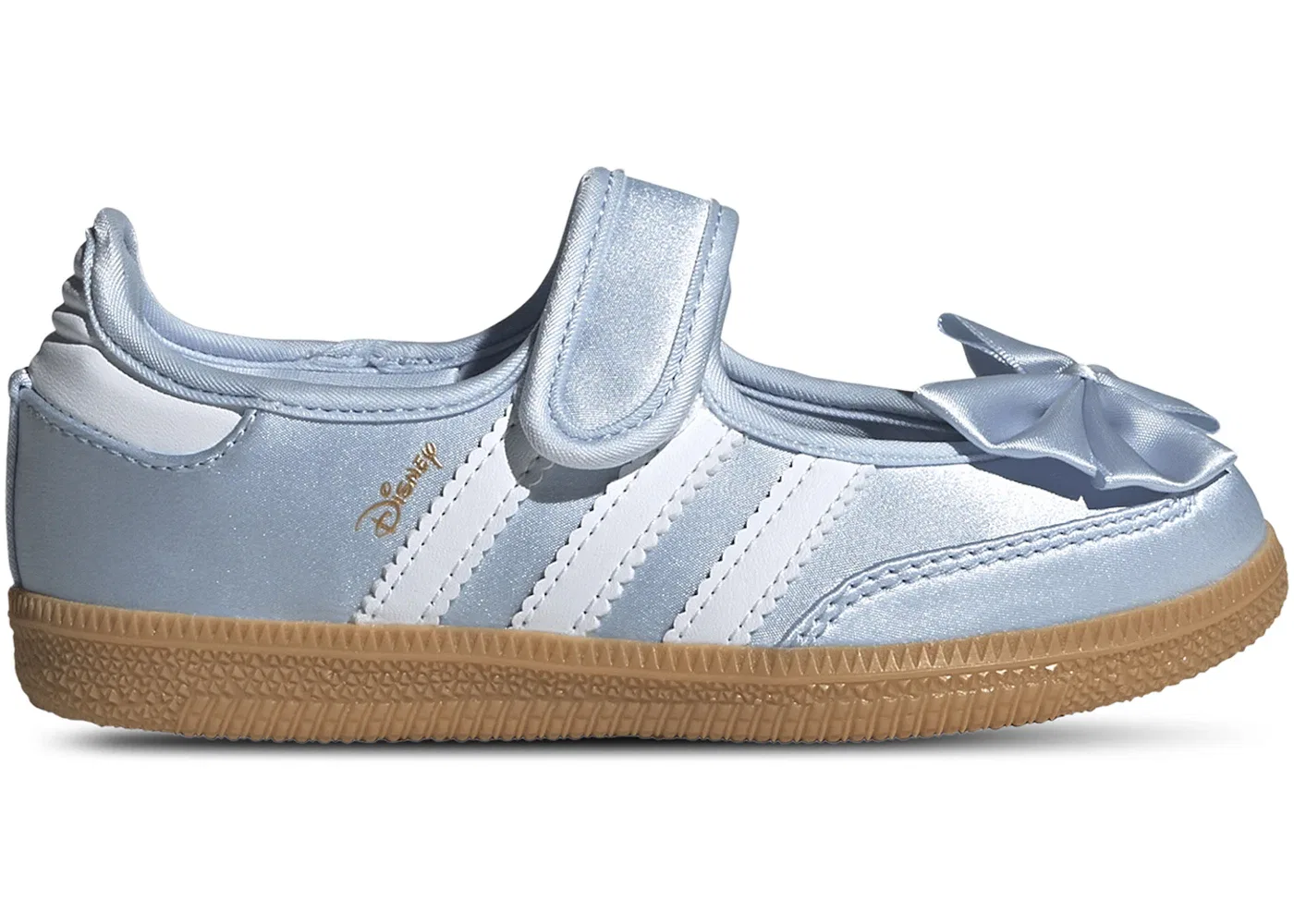 Детские кроссовки Lifestyle с принтом Alice in Wonderland Adidas Samba Jane, Crystal Sky/Cloud White/Gum
