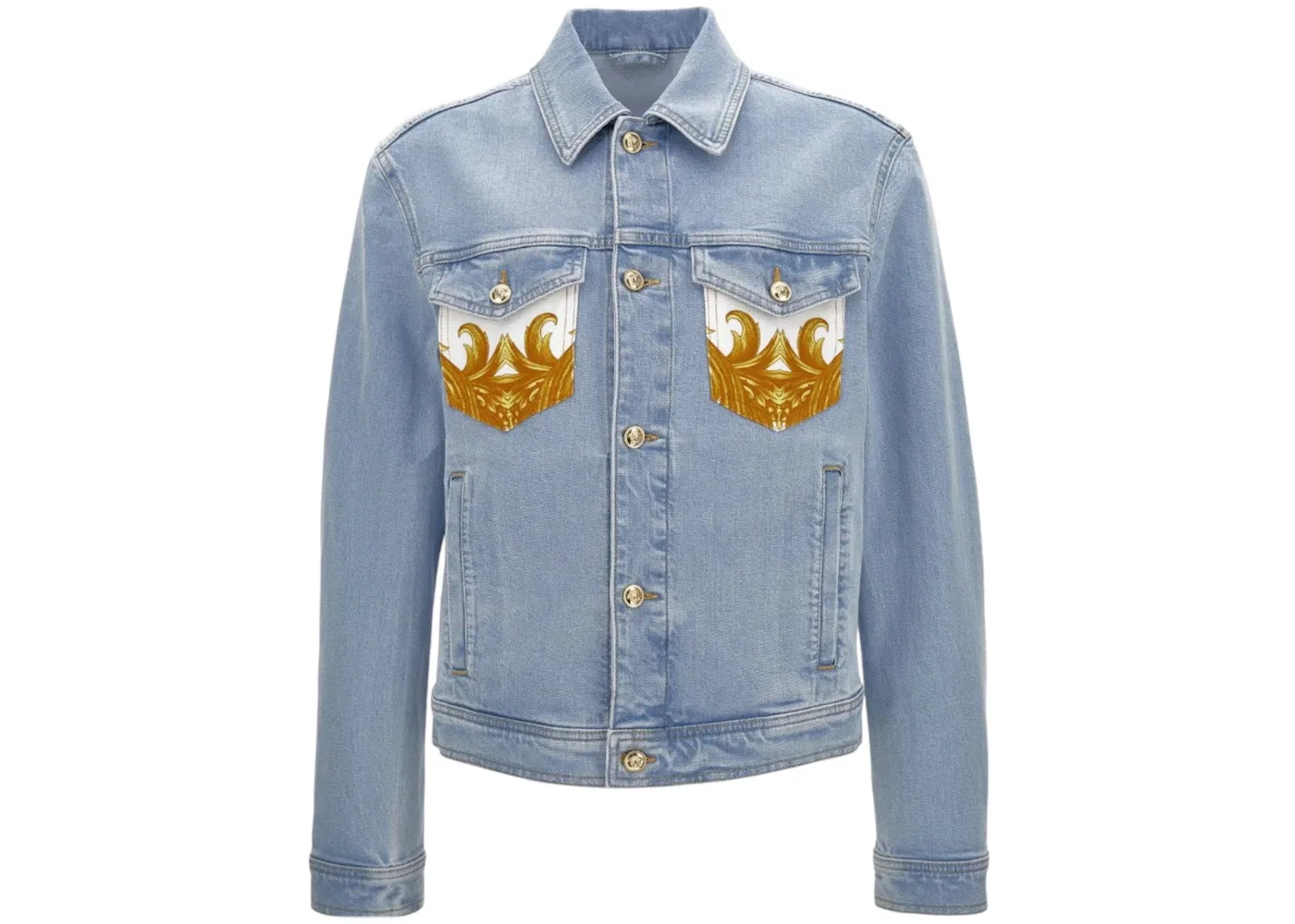 Мужская куртка-блузон джинсовая Versace, Blue