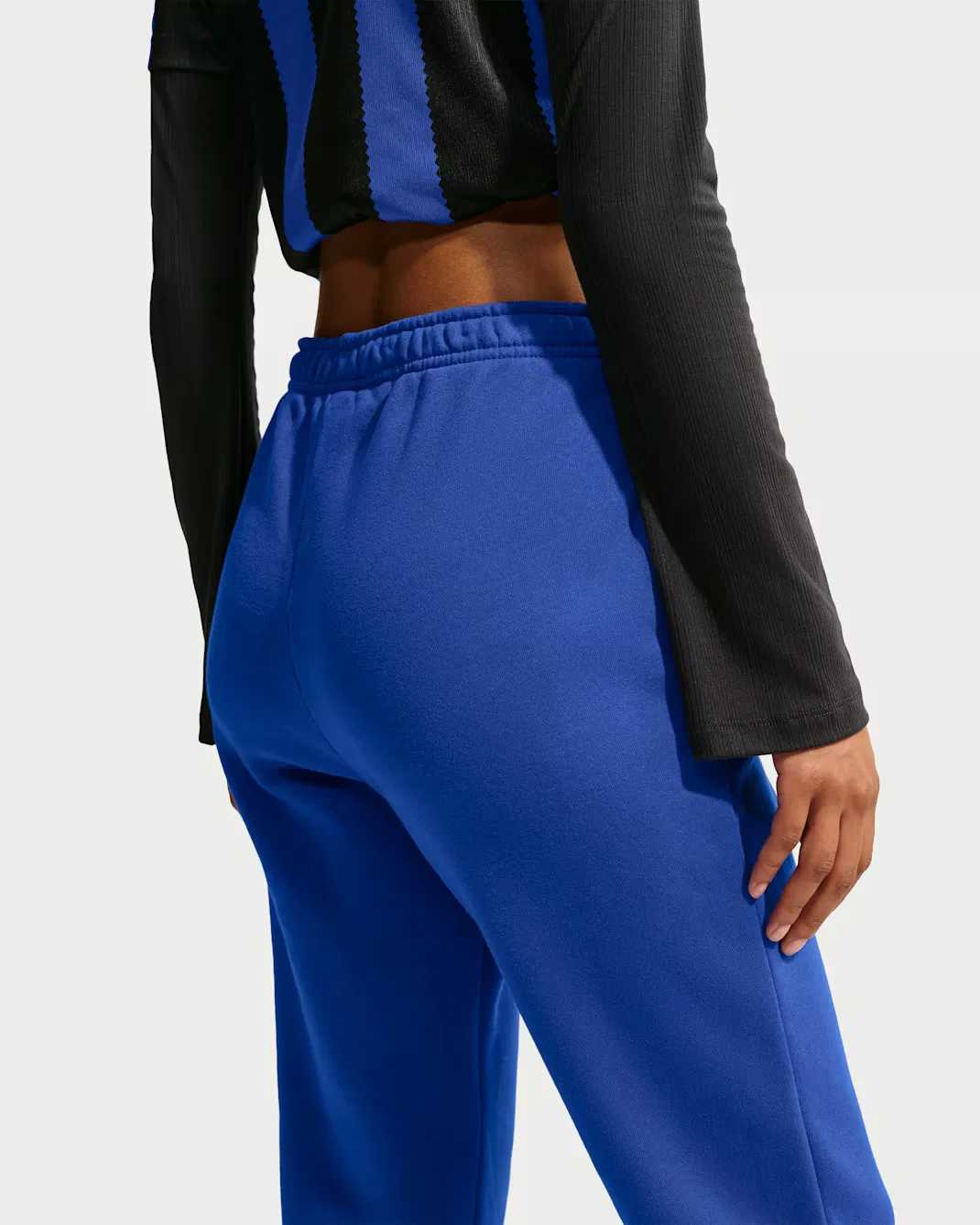 Женские спортивные брюки средней посадки Nike Studio Fleece Medium Weight, Old Royal/Sail — фото 3