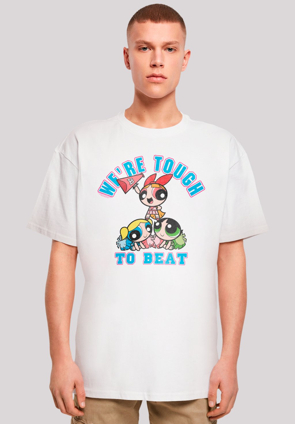 

Футболка с принтом POWERPUFF GIRLS TOUGH TO BEAT F4NT4STIC, белый