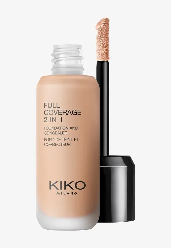 Тональный крем и консилер 2 в 1 с полным покрытием - тональная основа 25 мл Kiko Milano, цвет neutral gold-colored 60