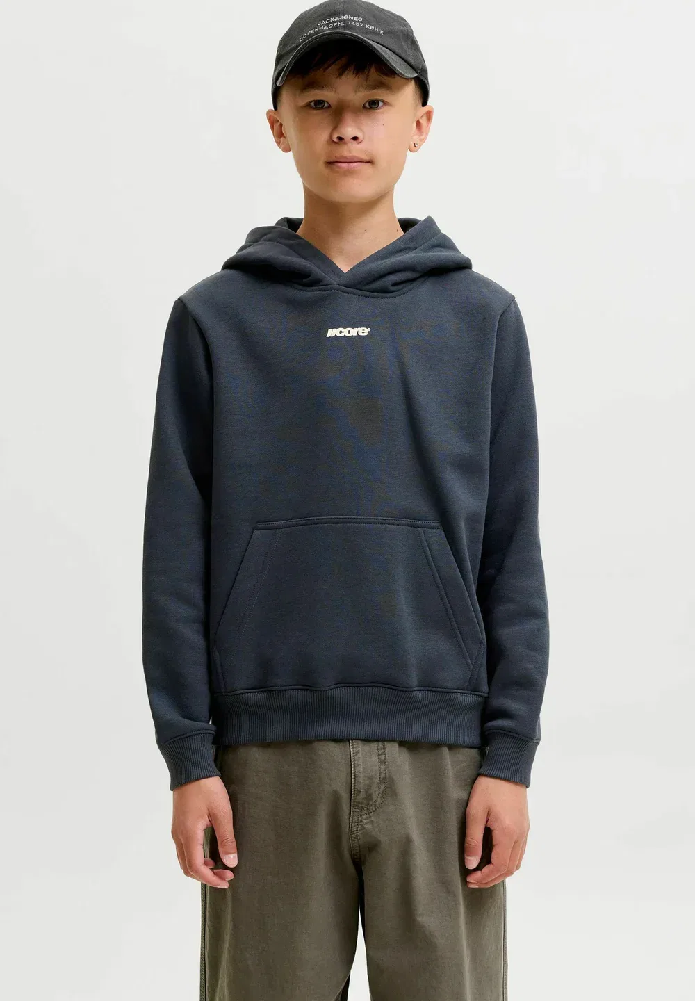 Толстовка с капюшоном Jcoclub с надписью на спине, размер SN JNR Jack & Jones Junior, Outer Space — фото 3