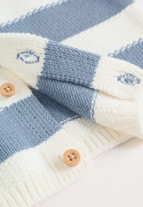 Комплект кардиган и брюки, хлопок, Set, Next Nautical Stripe, синий — фото 4